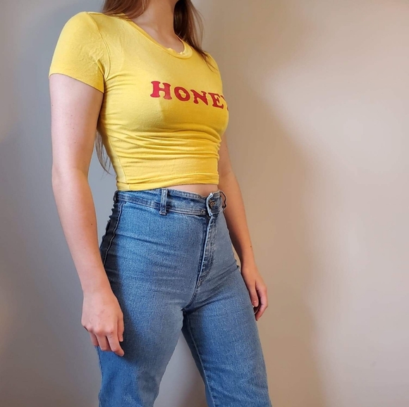 Yellow "Honey" crop top - Picture 3 of 6